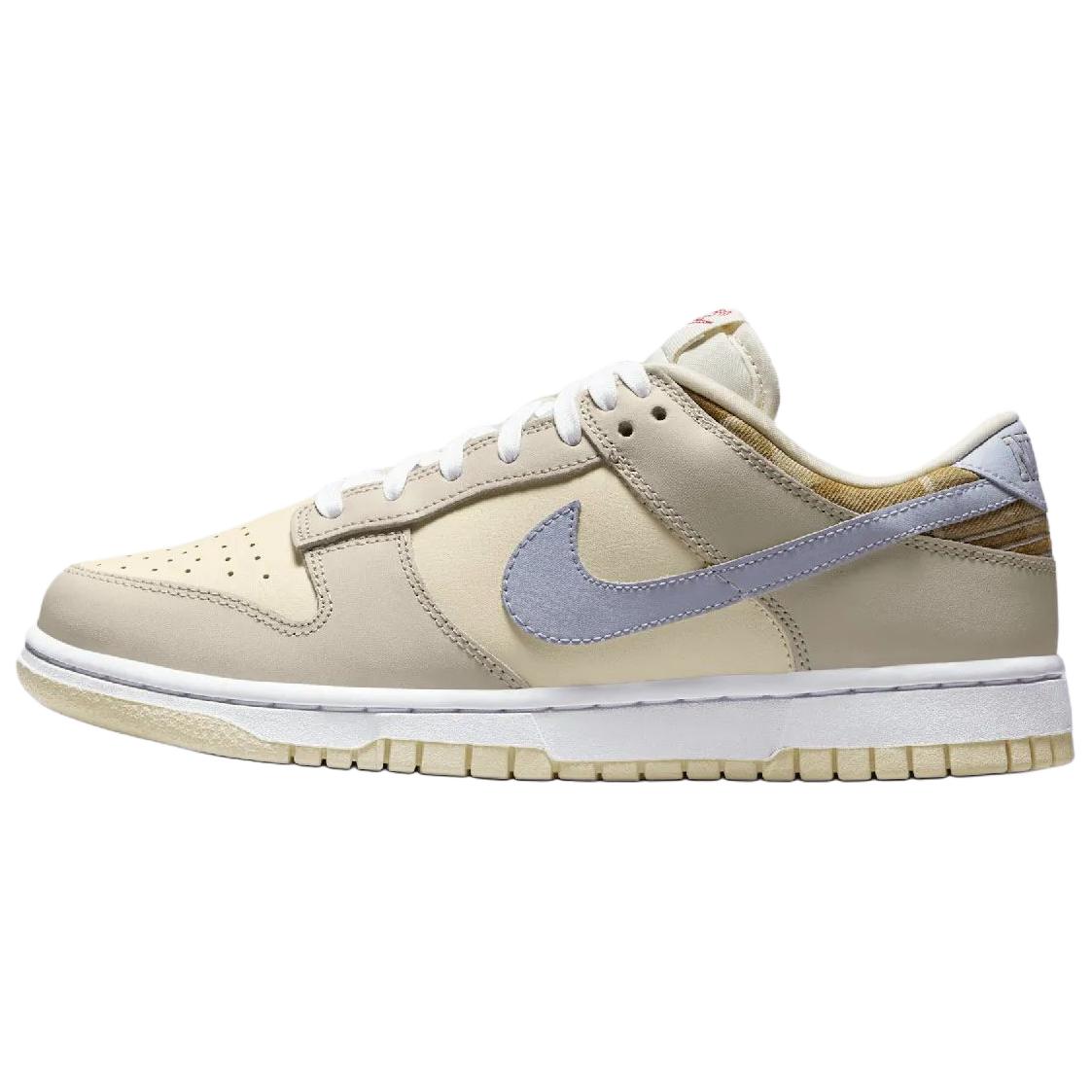 Женские кеды Nike Dunk Low Camo Collar (бежево-коричневые)