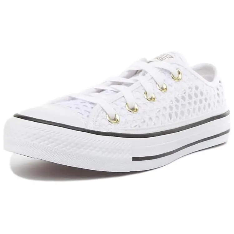 Converse Slip Resistant Abrasion Resistant Low top Skateboard Shoes Women's White