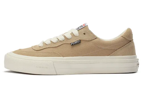Vision Street Wear Flat Top Low top Skateboard Shoes Unisex Milk Tea Brown