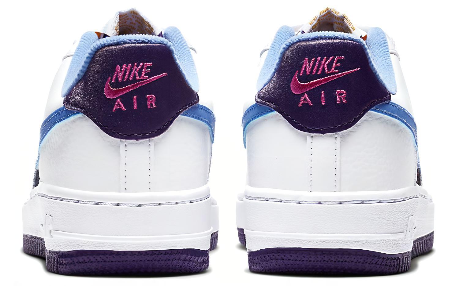 Женские кроссовки Nike Air Force 1 LV8 (сине-бело-черные) — Синий / белый / чёрный — фото 5