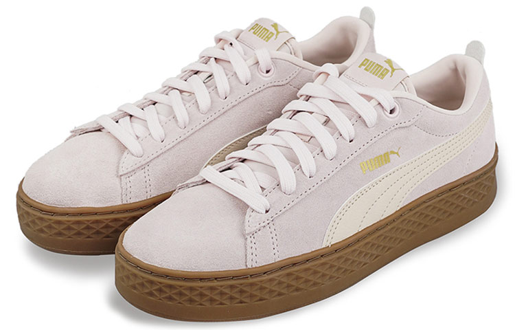 Женские кеды PUMA Smash Platform (кремово-розовые) — фото 3