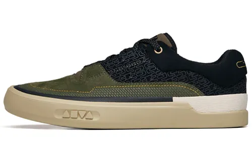 Anta Ao Li Qingdao, Hebei Textile, Leather Slip Resistant Cushioning Abrasion Resistant Low top Skateboard Shoes Men's