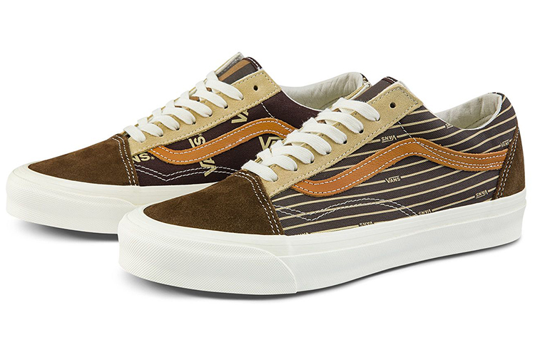 Кеды Vans Old Skool OG LX (коричневые) — Коричневый — фото 2
