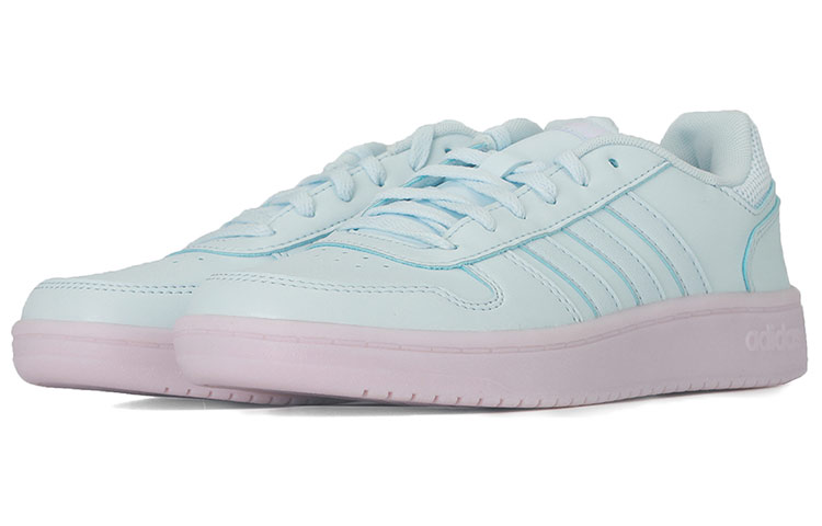 Женские кеды adidas neo Hoops 2.0 (белый / светло-синий) — фото 3