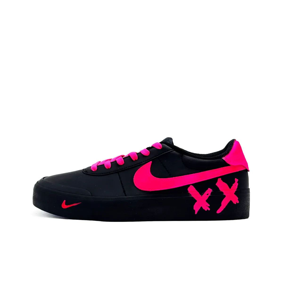 Nike Court Shot Fuchsia Double Ring Slip Resistant Abrasion Resistant Slip Resistant Abrasion Resistant Low top