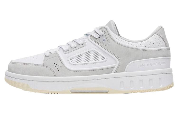 Anta Champion All Weather Series Slip Resistant Cushioning Low top Skateboard Shoes Men's White Gray