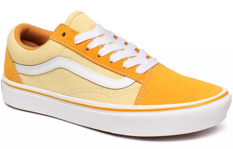 Кеды Vans Old Skool Suede And Textile Comfycush (желтые) — фото 3