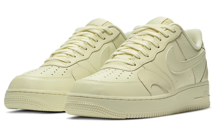 Мужские кроссовки Nike Air Force 1 (желтые) — 淡黄 — фото 3