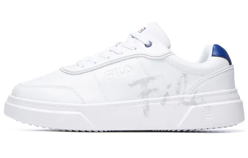 FILA FUSION Game Point Pu Abrasion Resistant Low top Skateboard Shoes Men's White