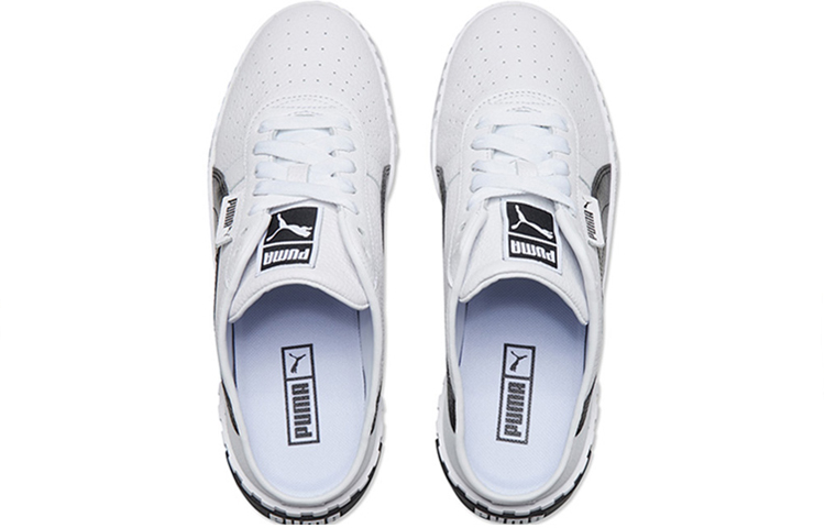 Женские слипоны PUMA Cali Lo Slip On Mule (черно-белые) — Чёрныйбелый — фото 4