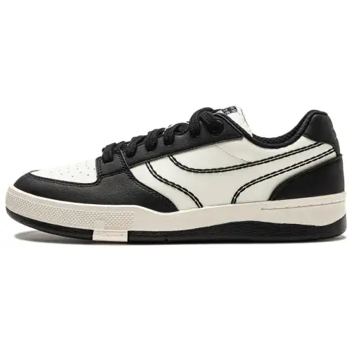 Li Ning Slip Resistant Abrasion Resistant Low top Skateboard Shoes Men's White Black