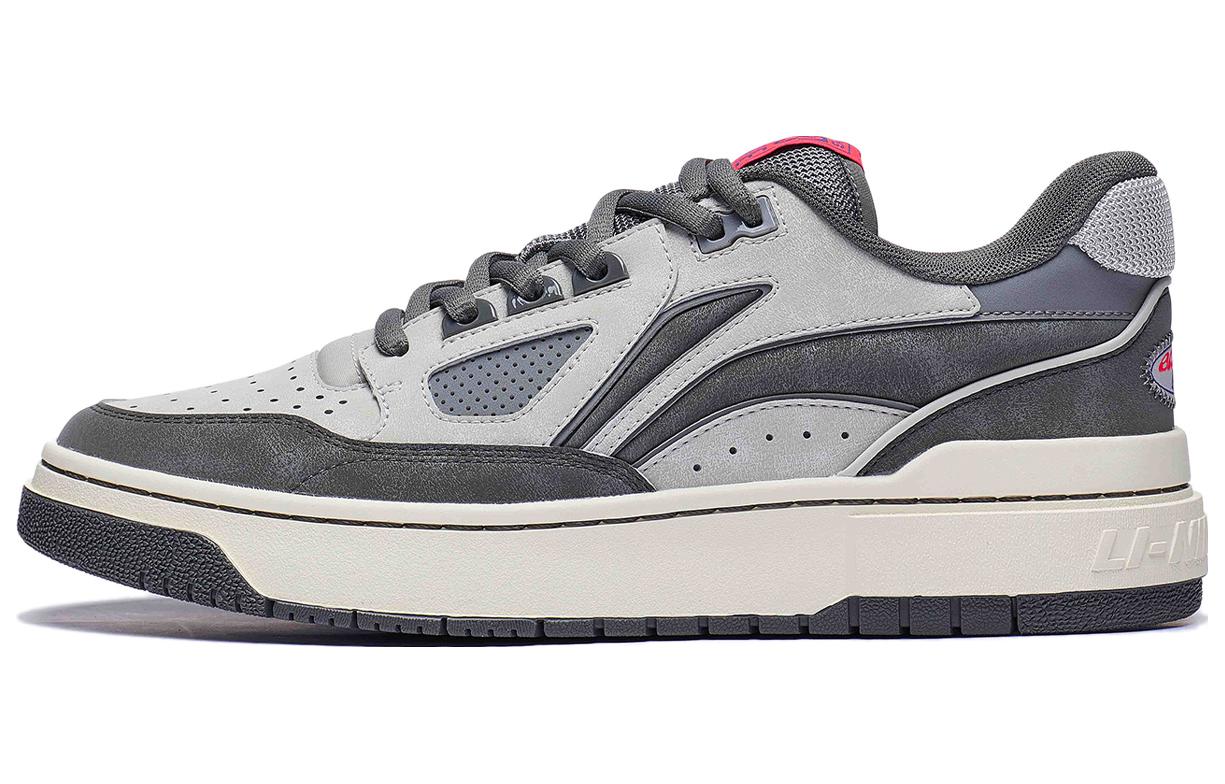 Li Ning Rookie 2 Slip Resistant Cushioning Low top Skateboard Shoes Men's Gray