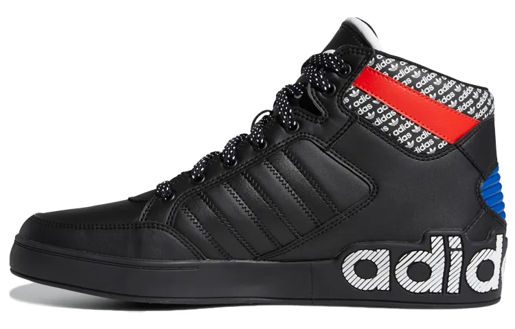 Adidas Originals Hardcourt Hi Synthetic Leather Slip Resistant Slip Resistant Mid top Skateboard Shoes Women's
