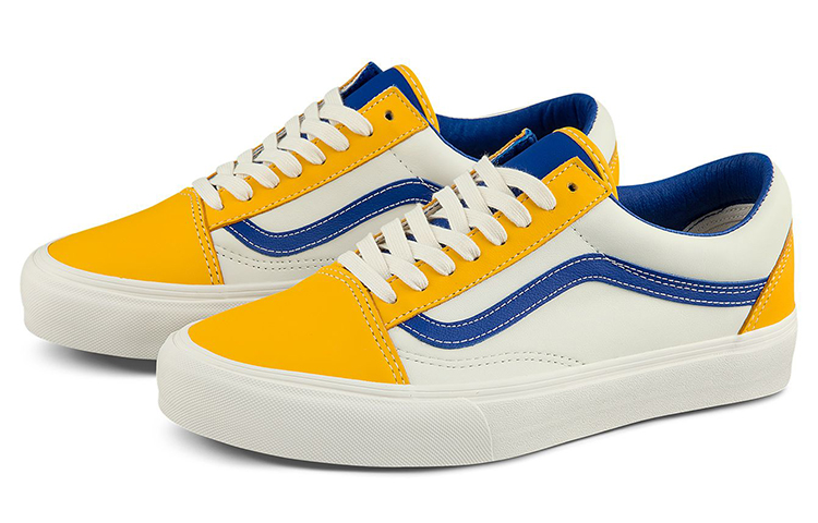 Кеды Vans Old Skool Vlt LX (желто-бело-синие) — фото 2