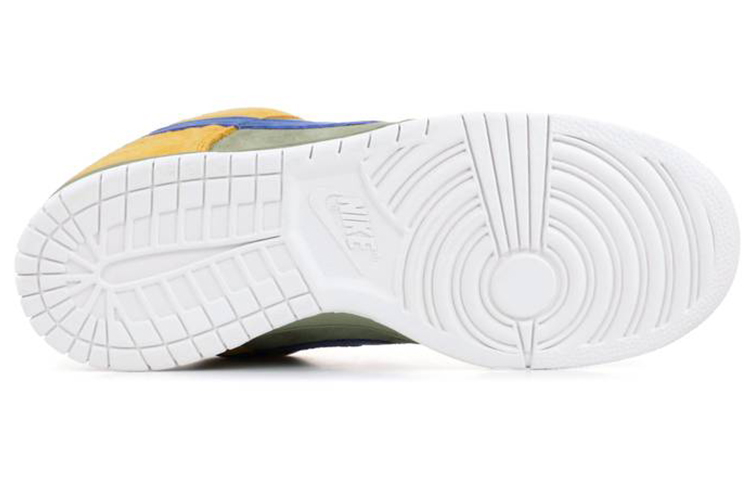 Мужские кеды Nike Dunk SB Low (разноцветные) — Зелёный / синий / жёлтый — фото 4