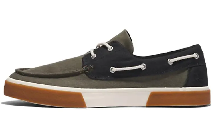 Timberland Skateboard Shoes Men's Low Top Black/Green