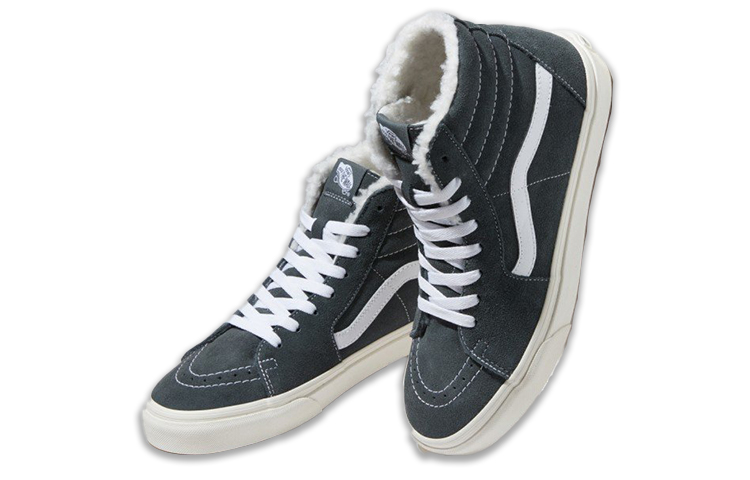 Кеды Vans SK8 (серый / черный) — Серыйчёрный — фото 3