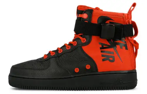 Nike Sf Air Force 1 Mid Habanero Red Black