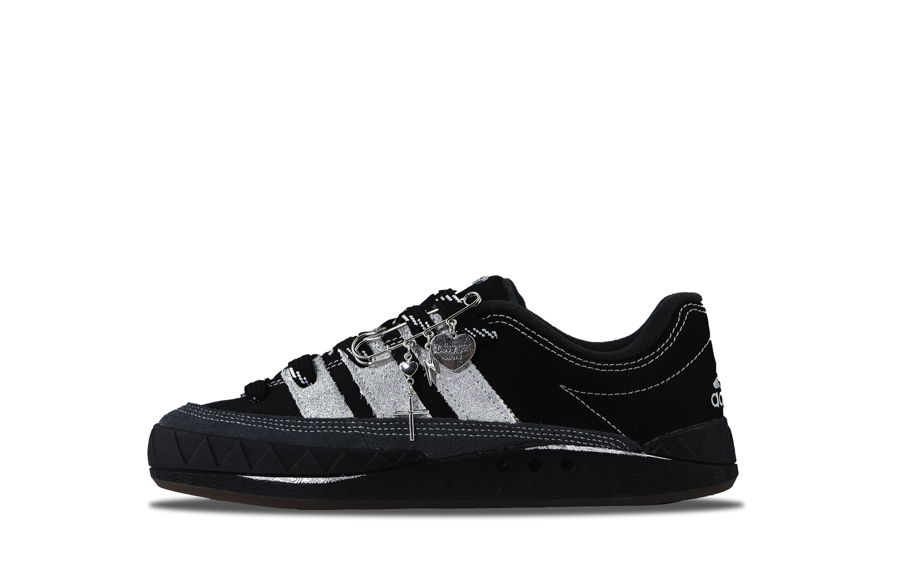 Adidas Originals Adimatic Slip Resistant Abrasion Resistant Low top Skateboard Shoes Unisex Silver