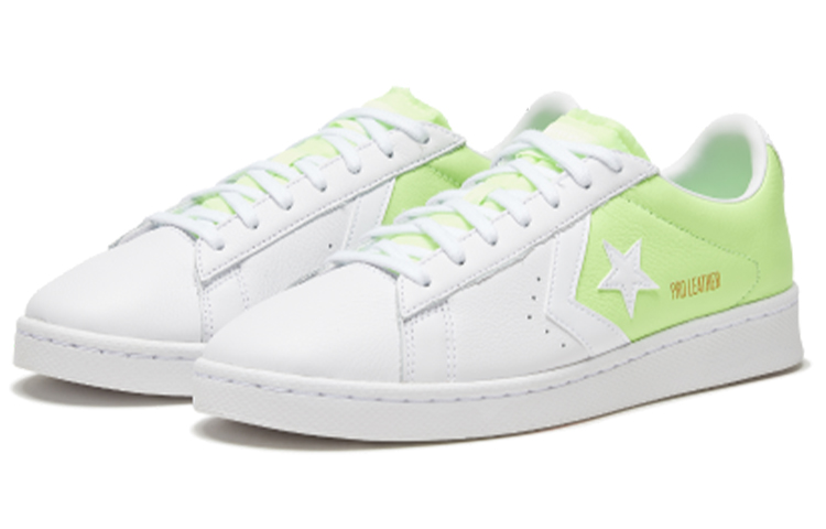 Унисекс кеды Converse Cons Pro Leather (зелено-белые) — фото 3