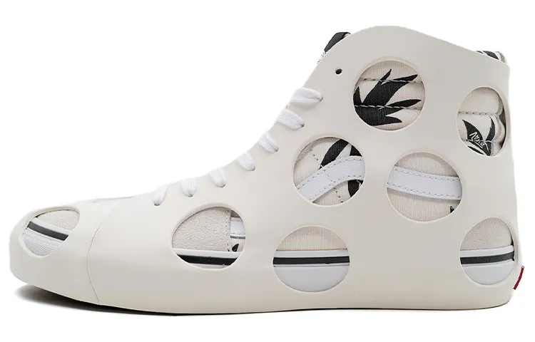 Sk8 Vans-Hi Cage Vlt Lx 'Polka Dot Checkered - Marshmallow'