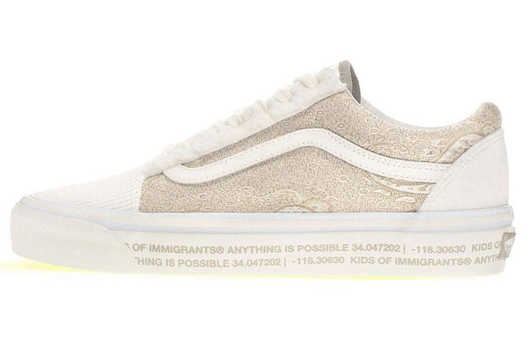 Old Skool Kids Of Immigrants x Old Skool Vans 36 Dx 'White Bandana'