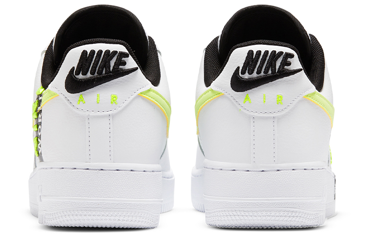 Кеды Nike Air Force 1 (белый) — Белыйжёлтый — фото 5