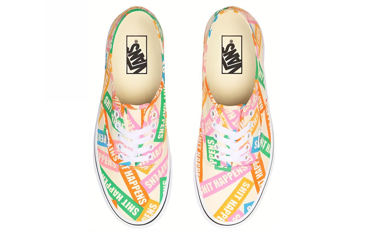 Кеды Vans Authentic Shit Happens (разноцветные) — фото 4