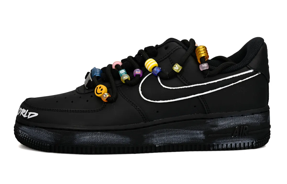 Nike Air Force 1 Slip Resistant Low top Skateboard Shoes Women's Black