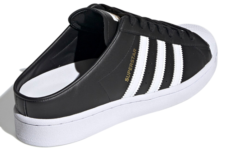 Слипоны adidas Mule (черно-белые) — фото 4