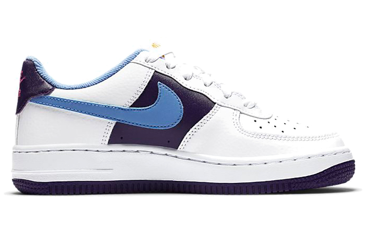 Женские кроссовки Nike Air Force 1 LV8 (сине-бело-черные) — Синий / белый / чёрный — фото 2