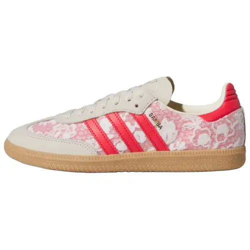 Adidas Originals Samba Fabric Low top Skateboard Shoes Unisex White Pink