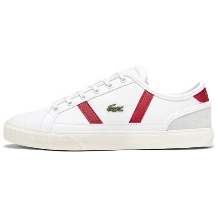 Женские кеды LACOSTE LACOSTE (бело-красные)