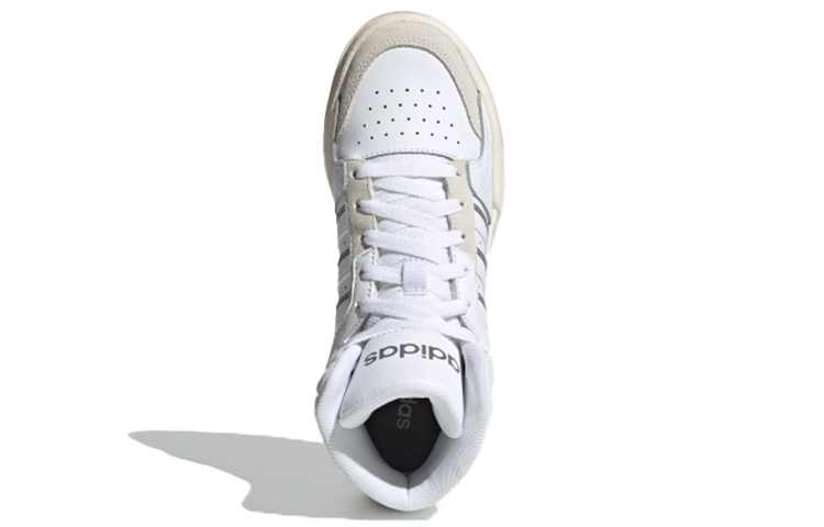 Женские кеды adidas Entrap Mid (бело-розовые) — фото 4