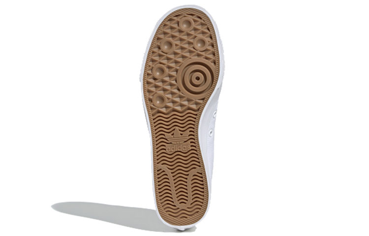 Женские кеды adidas originals Nizza Trefoil (белые) — фото 5