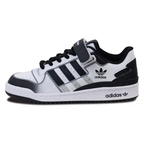 Adidas Originals FORUM Slip Resistant Abrasion Resistant Low top Skateboard Shoes Unisex Black White