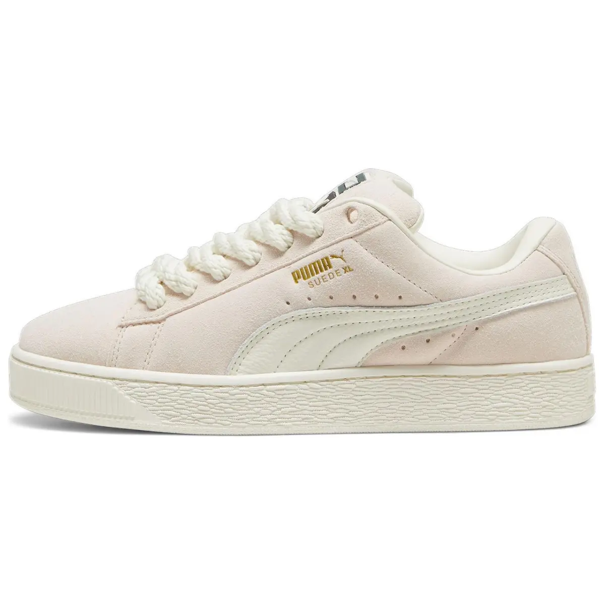 PUMA Suede XL Abrasion Resistant Low top Skateboard Shoes Unisex Ecru