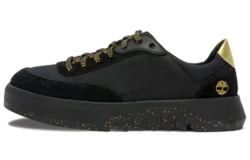 Timberland Supaway Leather And Fabric Oxford Trainers 'Black With Gold' Women's