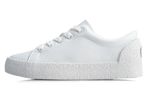 Li Ning Skateboard Shoes Women's Low Top White