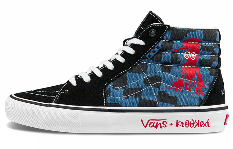 Sk8 Krooked x Sk8 Skate Vans-Hi 'Natas For Ray Barbee'