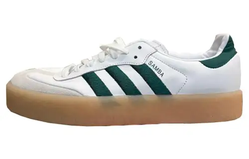 Adidas Samba XLG 'White Green' Low top Skateboard Shoes Women's White Green