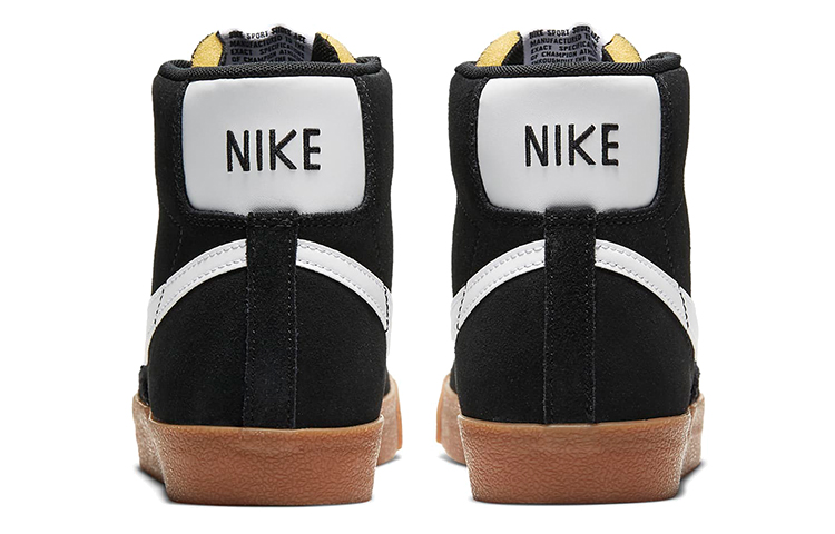 Женские кеды Nike Blazer 77 suede (черно-белый) — Чёрный / белый / коричневый — фото 5
