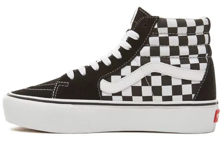 Sk8 Vans-Hi Platform 2.0 'Checkerboard - Black White' Women's