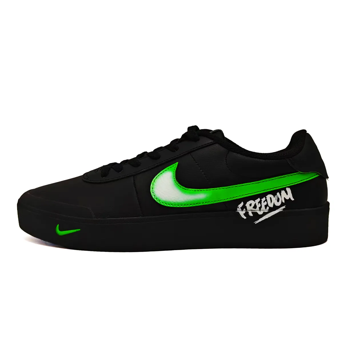 Nike Court Shot Slip Resistant Lightweight Non slip Lightweight Low top Skateboard Shoes Unisex Neon Green