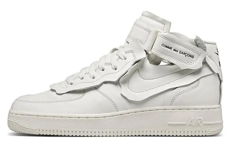 Nike X Comme Des Garcons Air Force 1 Mid 'Triple White'
