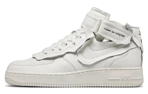 Nike X Comme Des Garcons Air Force 1 Mid 'Triple White'