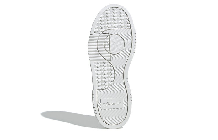 Женские кеды adidas originals Super Court (белые с розовым задником) — Розовыйбелый — фото 5