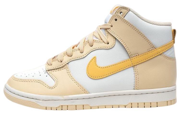 Женские кроссовки Nike Dunk High "Pale Vanilla" (бежево-белые)