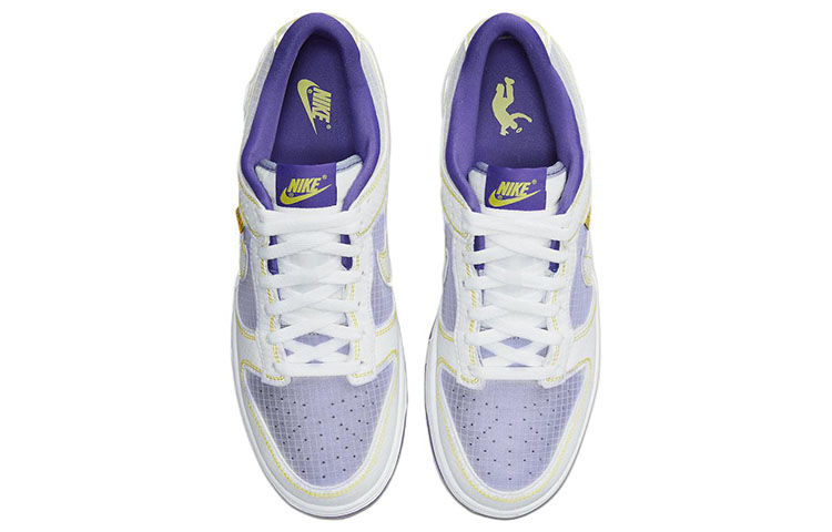 Кеды Union x Nike Dunk LA "Court Purple" (белый / фиолетовый) — фото 4