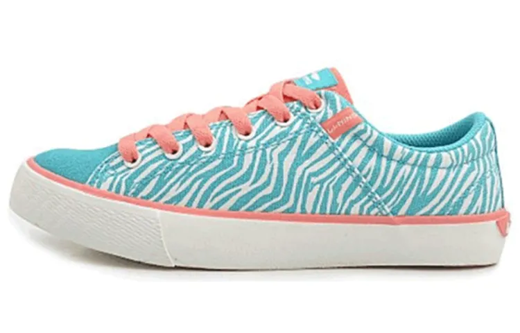 Li Ning Coverage Thermal Slip Resistant Low top Skateboard Shoes Women's Blue White